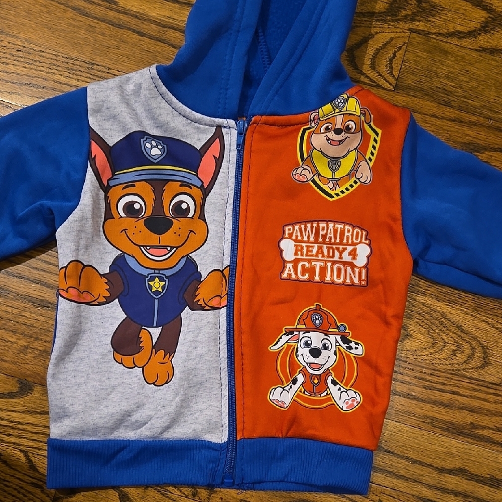 PAW PATROL Hoodie and Joggers Set 3T - Picture 3 of 4